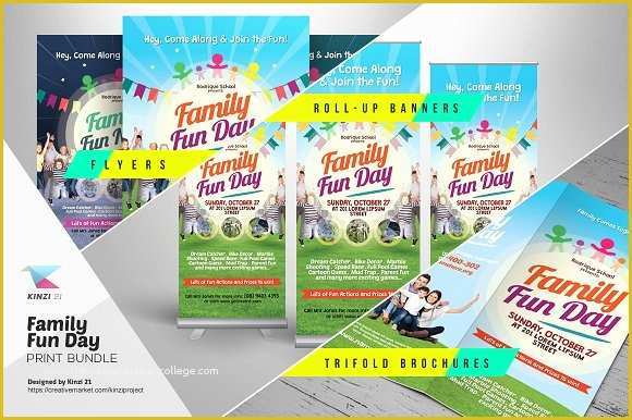 Fun Day Flyer Template Free Of Family Fun Day Print Bundle Flyer Templates Creative