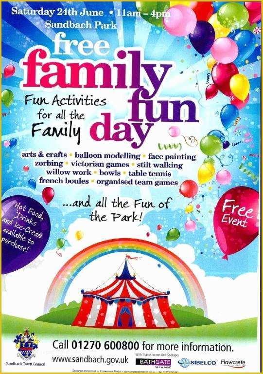 Fun Day Flyer Template Free Of Free Family Fun Day