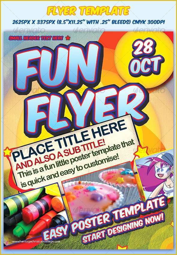 Fun Day Flyer Template Free Of Fun Flyer Template