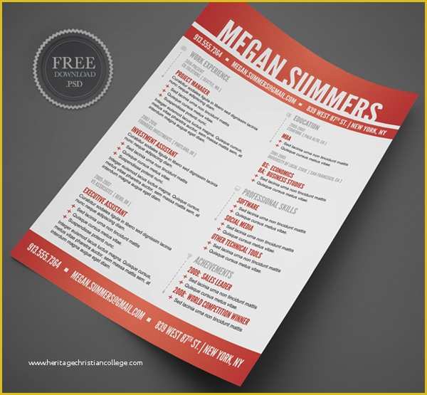 Fun Resume Templates Free Of 15 Free Creative Resume Templates – Best Wordpress themes