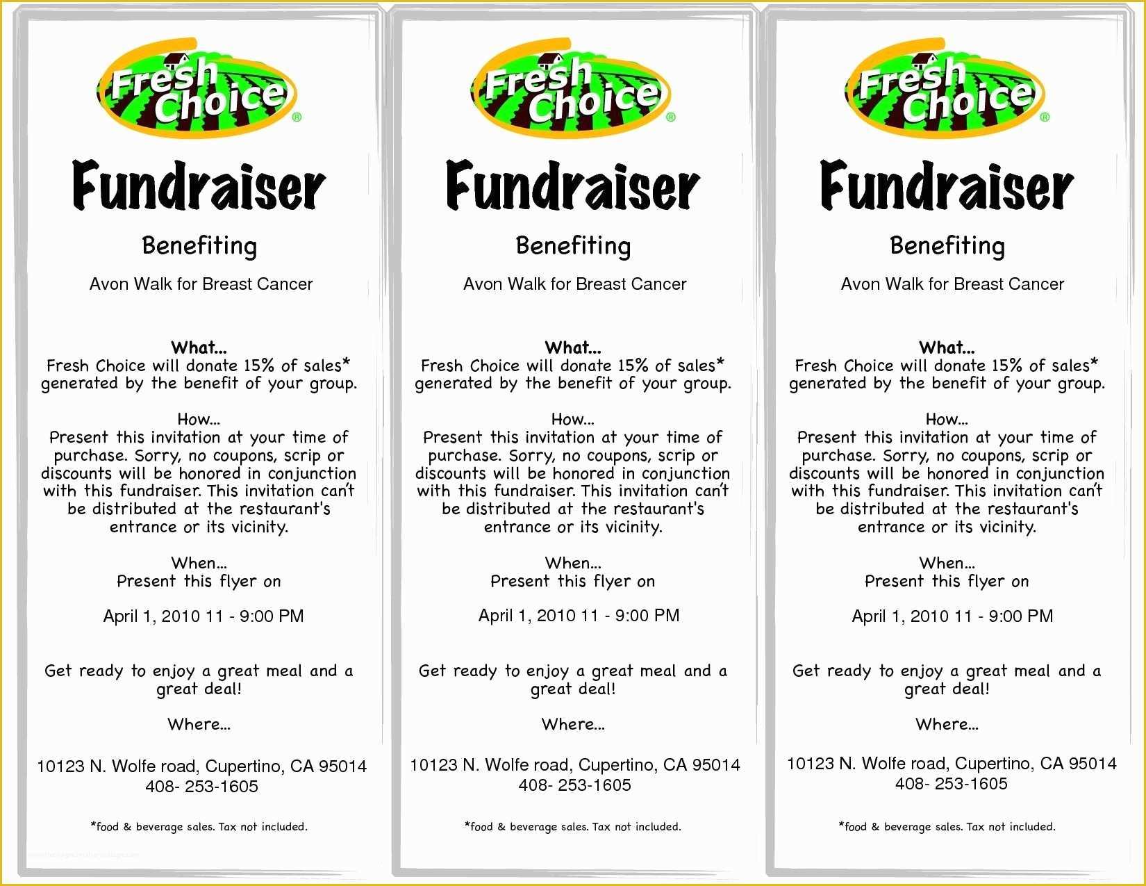 Fundraising Poster Template Free Of Fundraising Flyer Template Free Used Car Sales Invoice