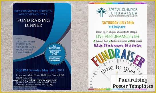 Fundraising Poster Template Free Of Fundraising Posters Templates & Downloads