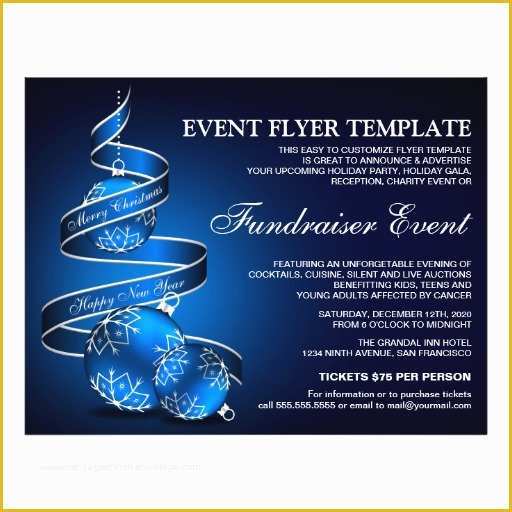 Fundraising Poster Template Free Of Holiday Fundraiser event Flyer Template