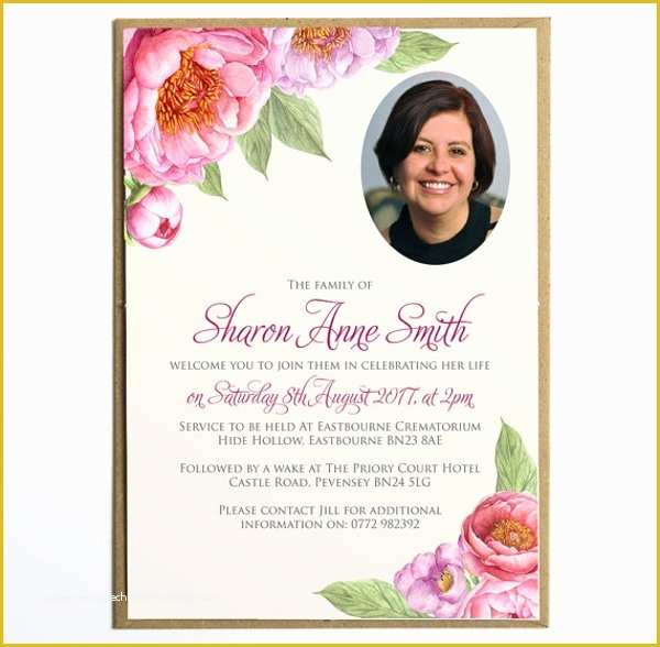 Funeral Invitation Template Free Download Of 12 Sample Funeral Invitation Templates