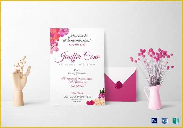 Funeral Invitation Template Free Download Of 13 Funeral Invitation Templates Free Psd Vector Eps