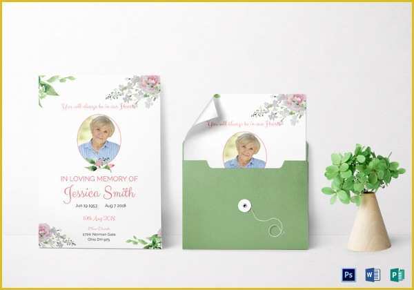 Funeral Invitation Template Free Download Of 25 Funeral Program Templates Pdf Psd