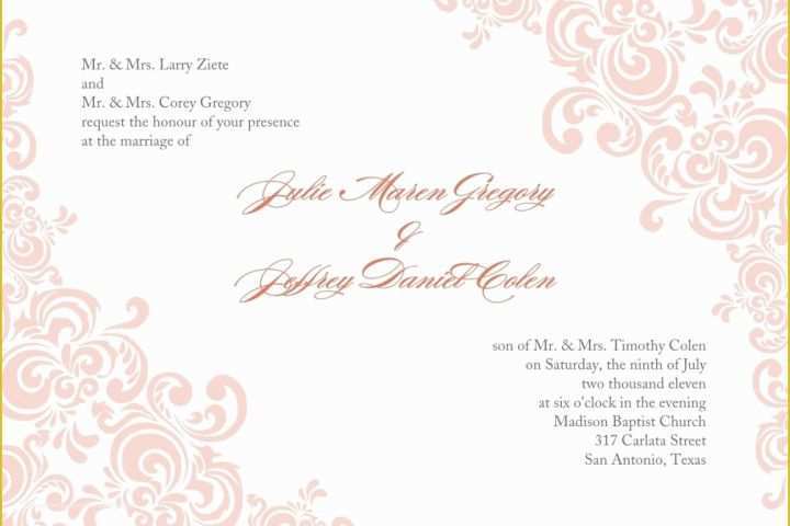 Funeral Invitation Template Free Download Of Free Printable Wedding Invitation Templates Download