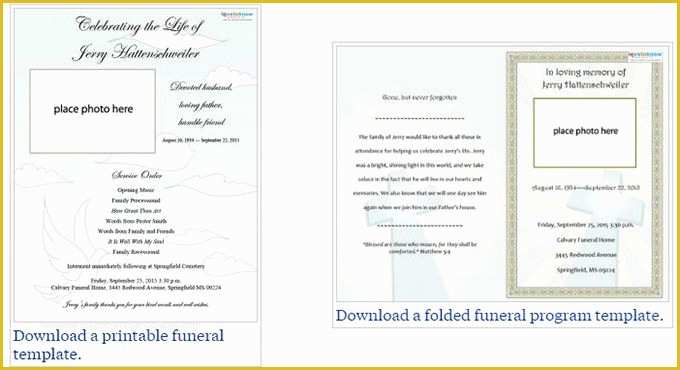 Funeral Invitation Template Free Download Of Two Free Funeral Service Templates From Love to Know