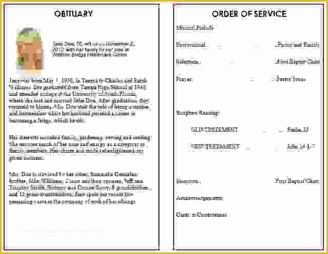 Funeral order Of Service Template Free Of 13 Funeral Service Program Templateagenda Template Sample