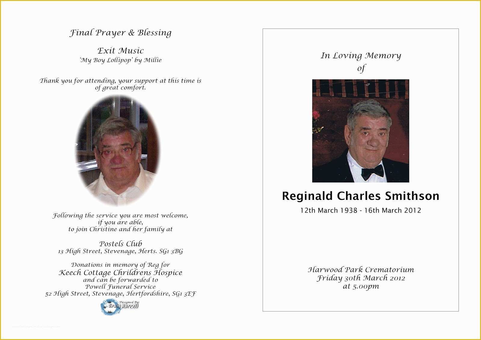 59 Funeral order Of Service Template Free
