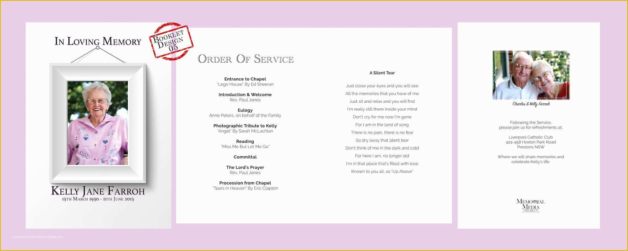Funeral order Of Service Template Free Of Funeral order Service Template Free Download Uk Gallery