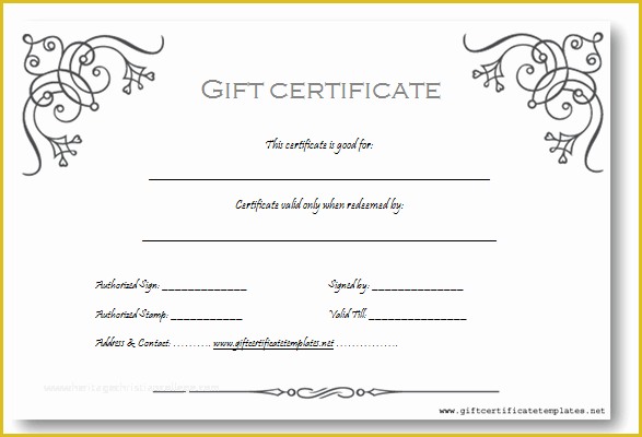 Gift Certificate Template Word Free Download Of Art Business T Certificate Template