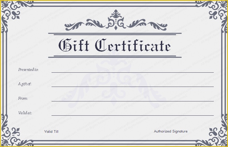 Gift Certificate Template Word Free Download Of Blank Gift Certificate Template Word