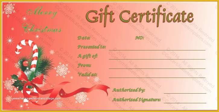 Gift Certificate Template Word Free Download Of Christmas Gift Certificate Templates Free Invitation
