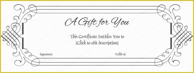 Gift Certificate Template Word Free Download Of Gift Certificate Template Word Get Certificate Templates