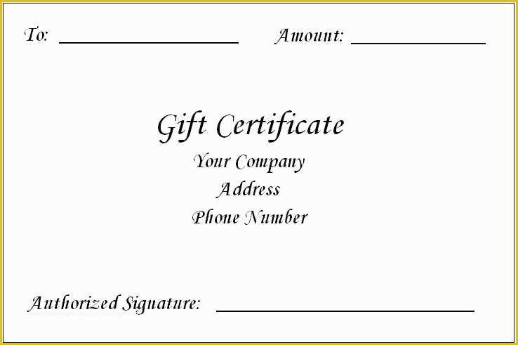 Gift Certificate Template Word Free Download Of Gift Certificate Template Word