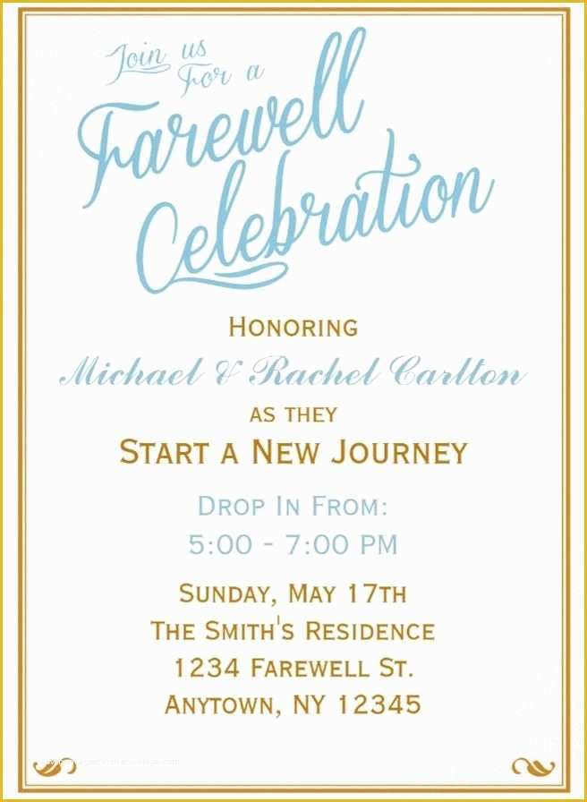 Going Away Party Invitation Template Free Of 7 Best Farewell Invitation Images On Pinterest