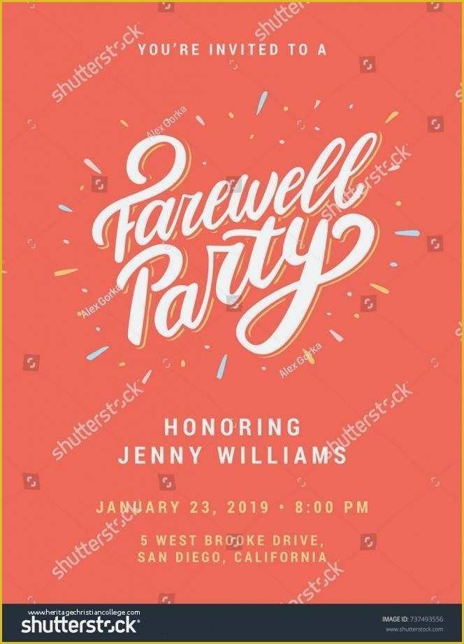 Going Away Party Invitation Template Free Of Farewell Party Invitation Template Free Spectacular Going