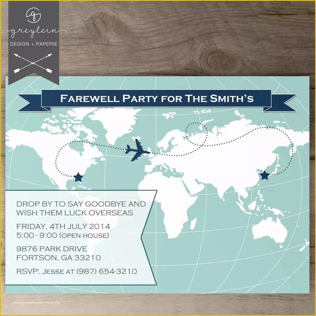 Going Away Party Invitation Template Free Of Free Going Away Party Invitation Templates