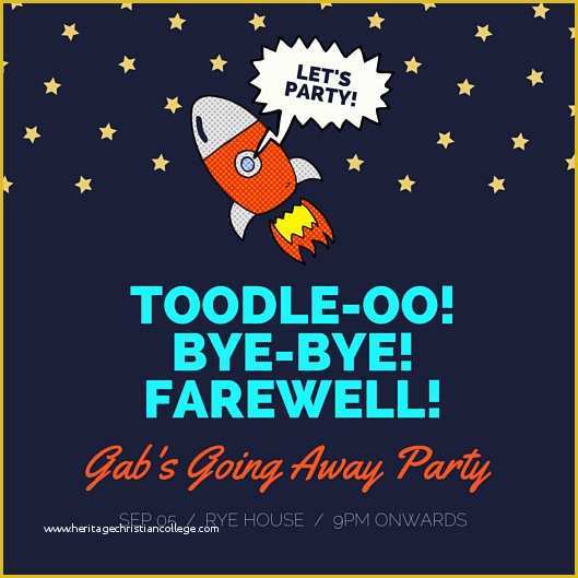 Going Away Party Invitation Template Free Of Going Away Party Invitation Template – orderecigsjuicefo