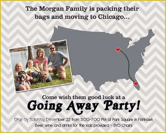 Going Away Party Invitation Template Free Of Moving Farewell Going Away Party Invitation Printable by