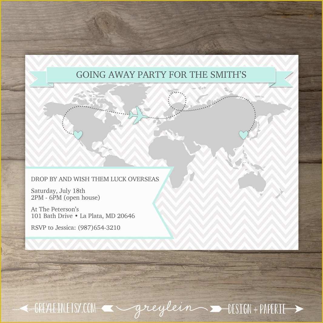 Going Away Party Invitation Template Free Of Printable Going Away Party Invitations