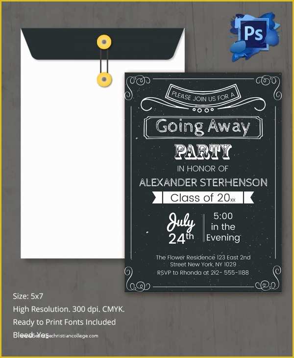 Going Away Party Invitation Template Free Of Sample Invitation Template Download Premium and Free
