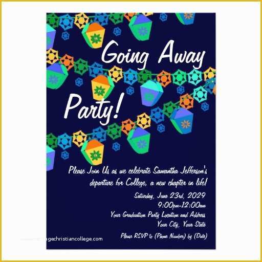 Going Away Party Invitation Template Free Of Templates for Co Worker Going Away Party