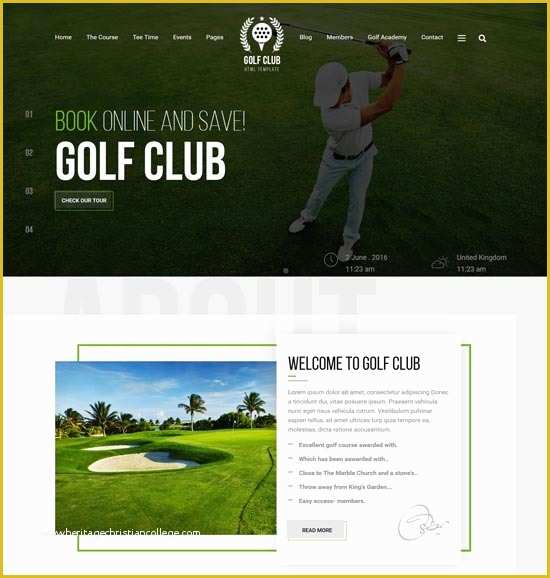 Golf Club Website Templates Free Of 40 Best Sport Website Templates Free & Premium