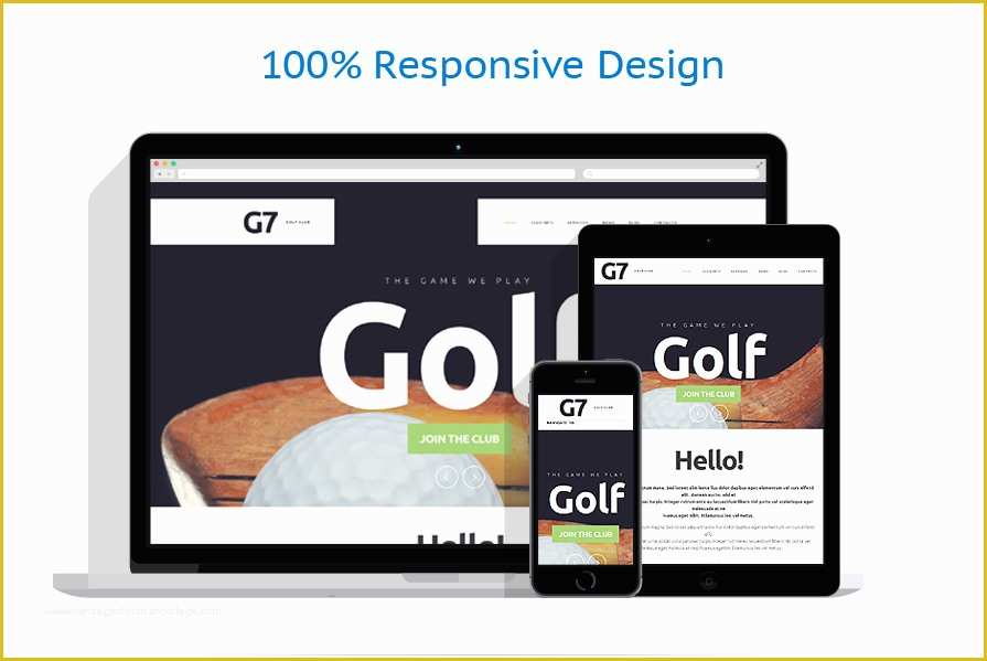 Golf Club Website Templates Free Of Golf Club Website Template