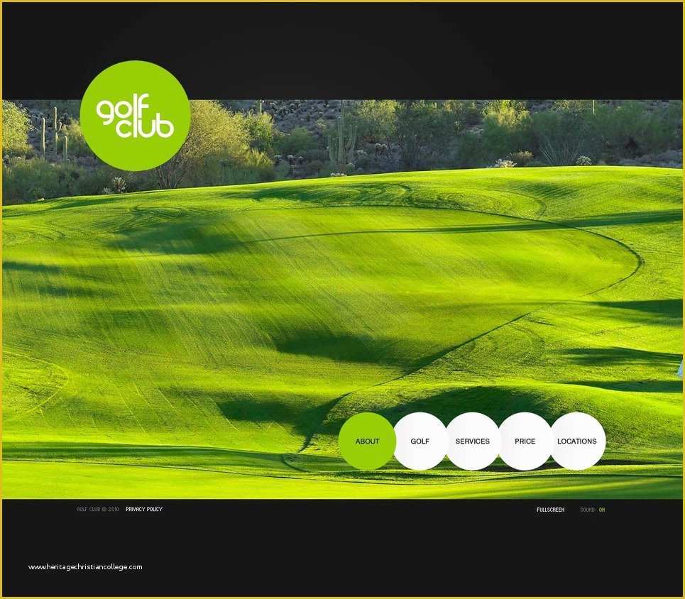 Golf Club Website Templates Free Of Golf Flash Template