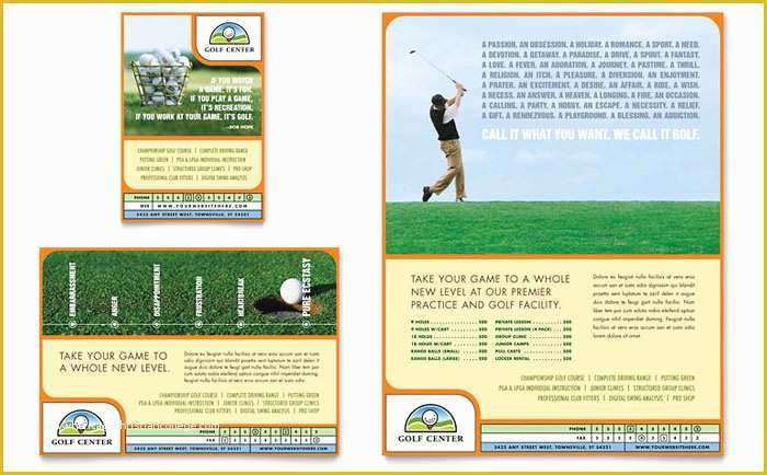 Golf Club Website Templates Free Of Golf Instructor & Course Flyer & Ad Template Design