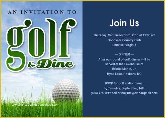 Golf Club Website Templates Free Of Golf Outing Line Invitations &amp; Cards by Pingg