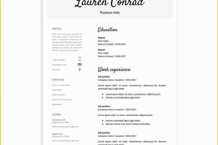 Google Docs Resume Template Free Of Google Docs Resume Templates 10 Examples to Download