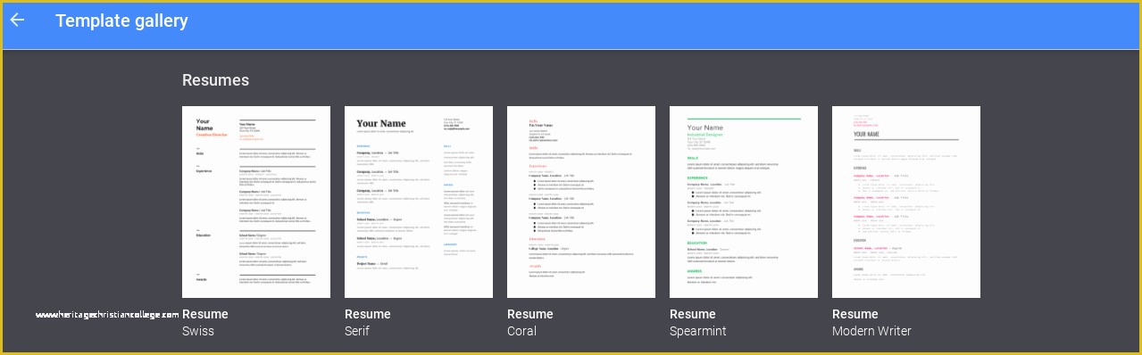 Google Docs Resume Template Free Of Google Drive Resume Templates Jobscan Blog