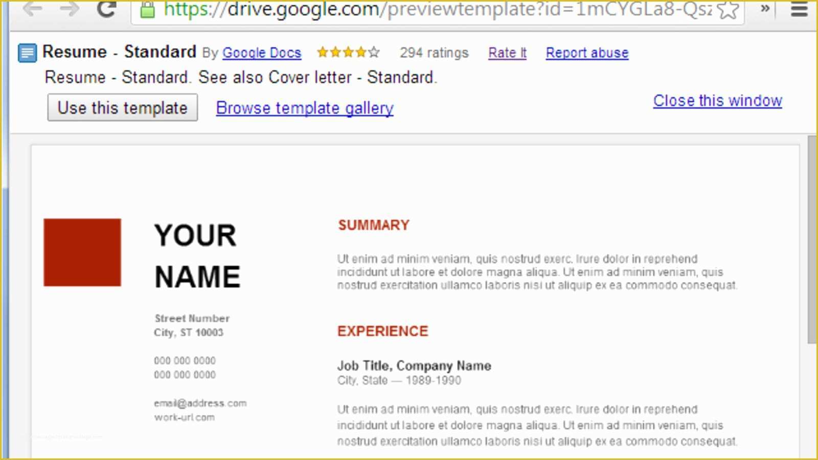 Google Docs Resume Template Free Of Use Google Docs Resume Templates for A Free Good Looking