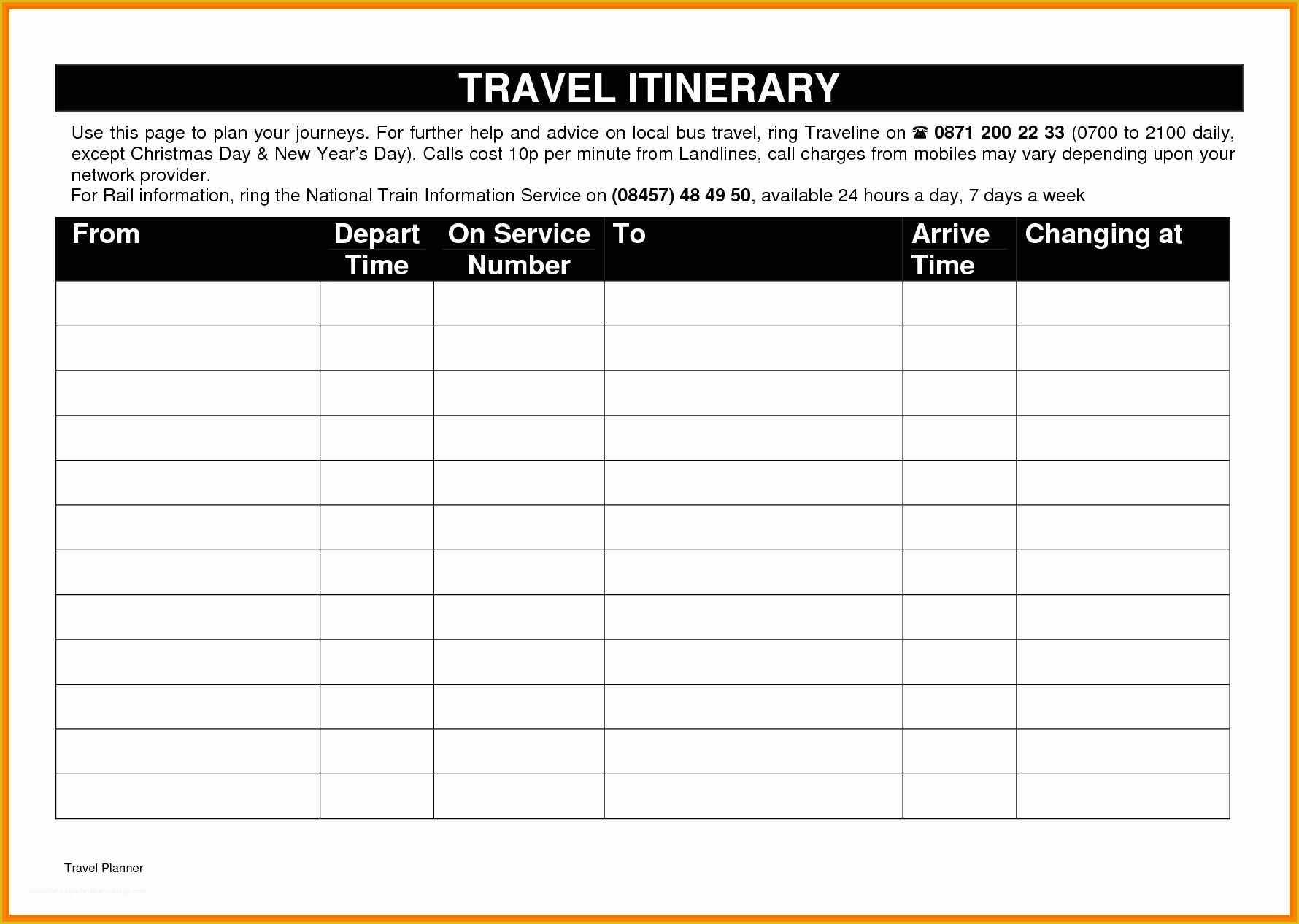 Google Docs Templates Free Of 7 Google Docs Itinerary Template