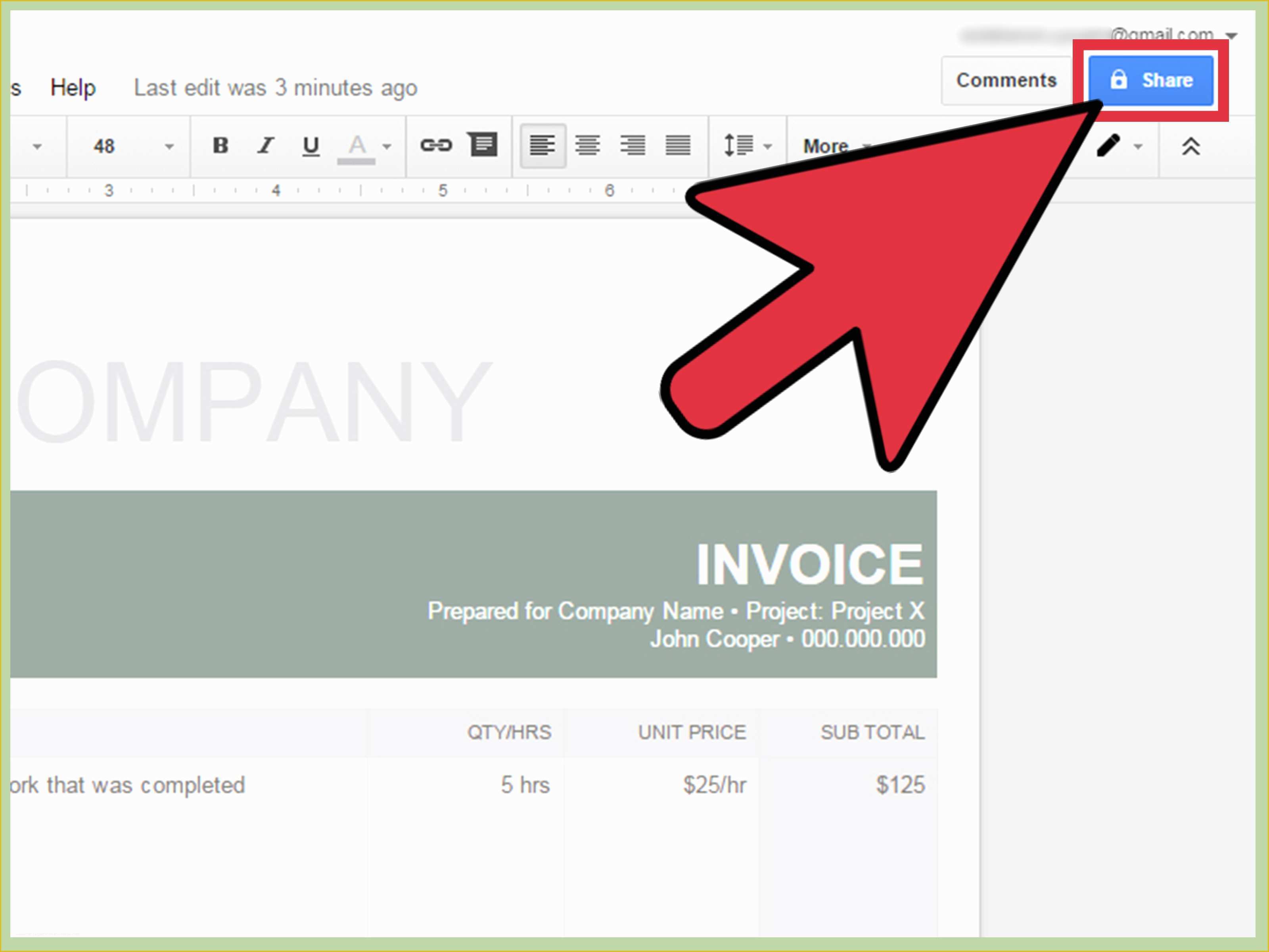 Google Docs Templates Free Of How to Make An Invoice In Google Docs 8 Steps with