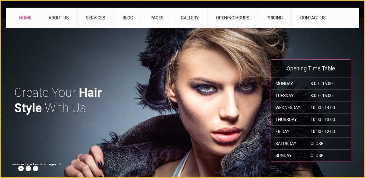 Hair Salon Website Templates Free Of 16 Hair Salon Website Templates & themes