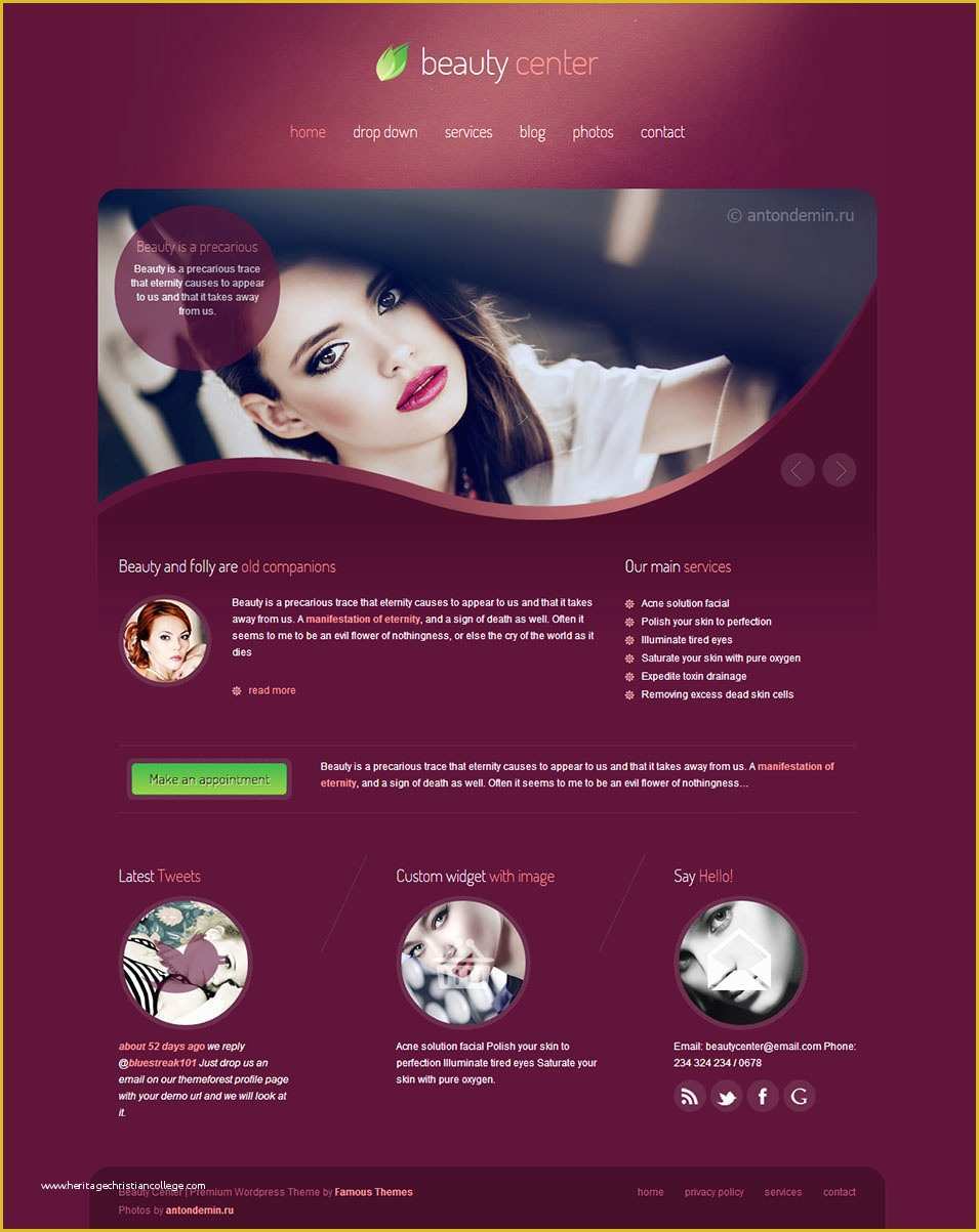 Hair Salon Website Templates Free Of 18 Beauty Salon Website Templates