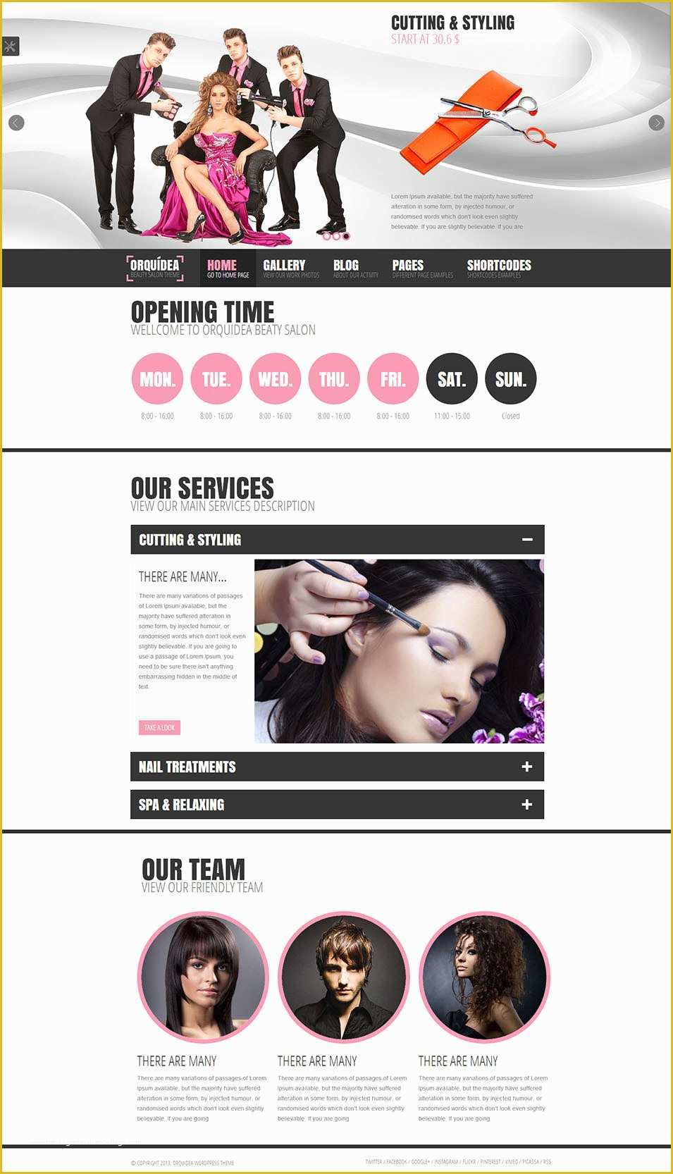 Hair Salon Website Templates Free Of 20 Beauty Salon Website Templates
