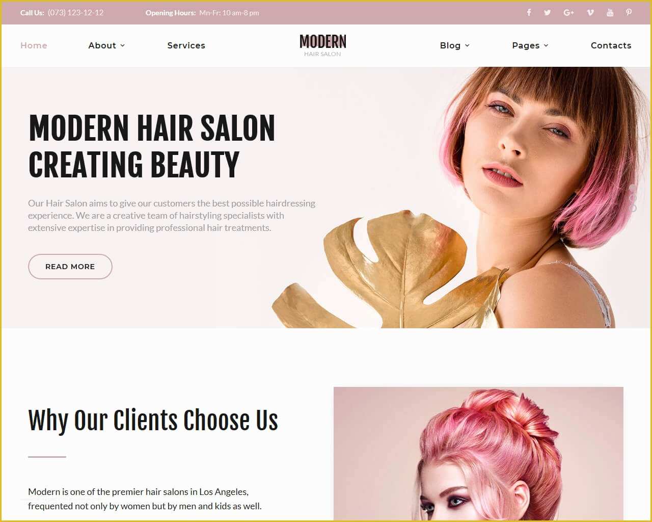 Hair Salon Website Templates Free Of 20 Best Beauty Salon and Spa Website Templates 2018