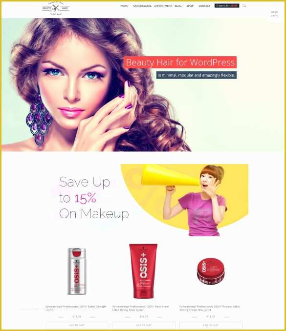 Hair Salon Website Templates Free Of 23 Hair Salon Website themes & Templates