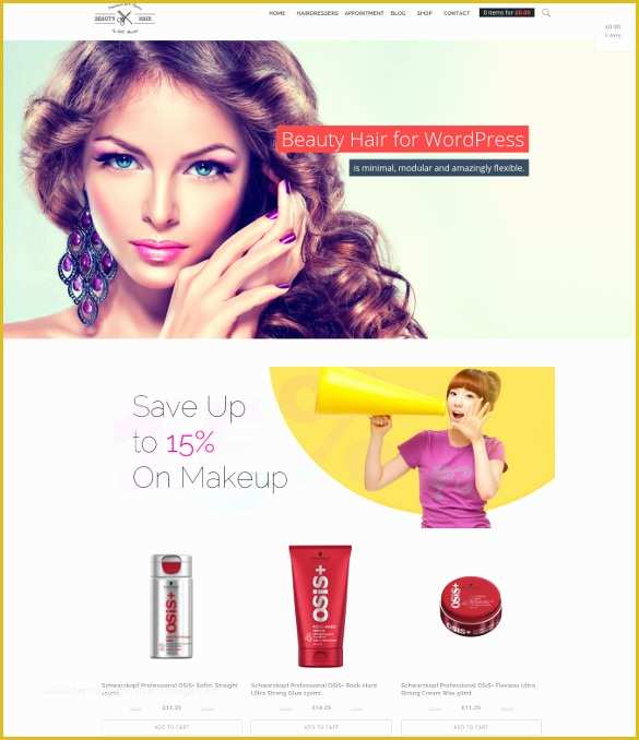 Hair Salon Website Templates Free Of 23 Hair Salon Website themes &amp; Templates