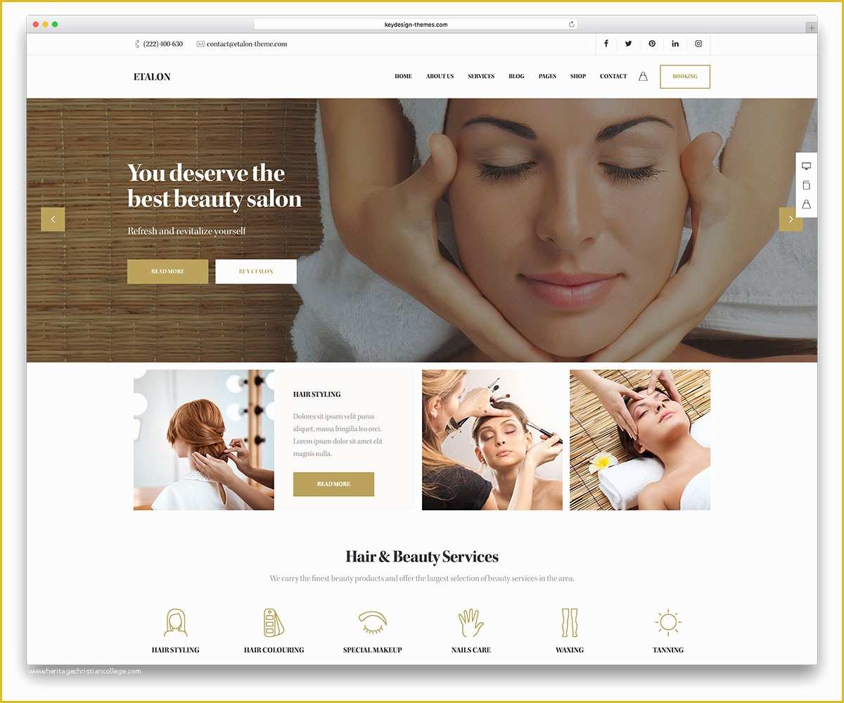 Hair Salon Website Templates Free Of 33 Beautiful Spa & Beauty Salon Wordpress themes 2019