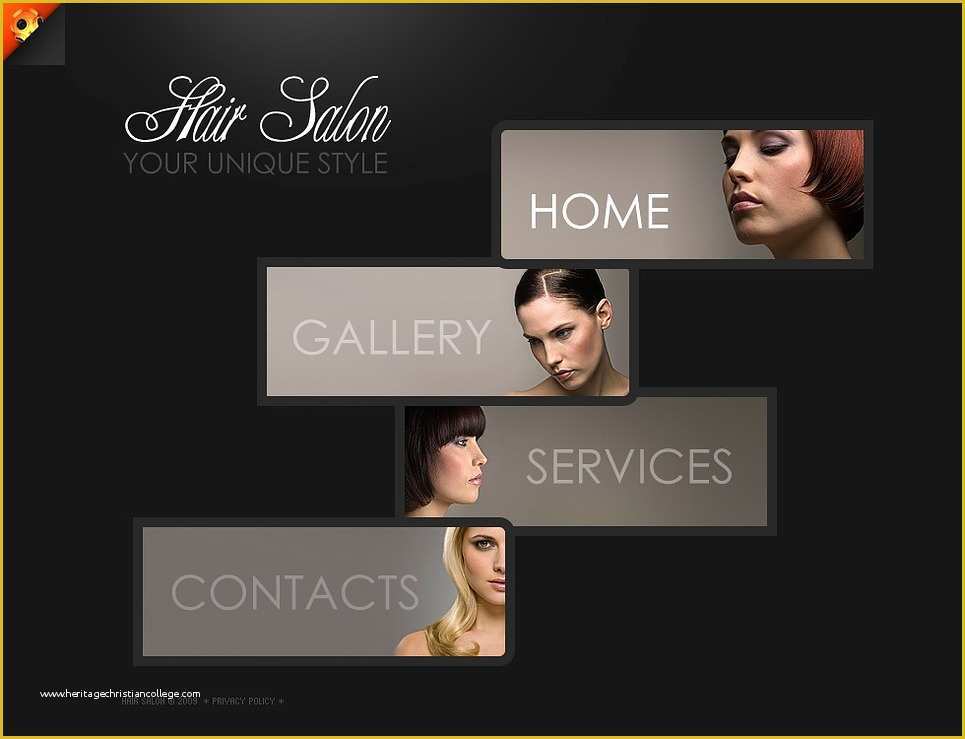 Hair Salon Website Templates Free Of Hair Salon Flash Template