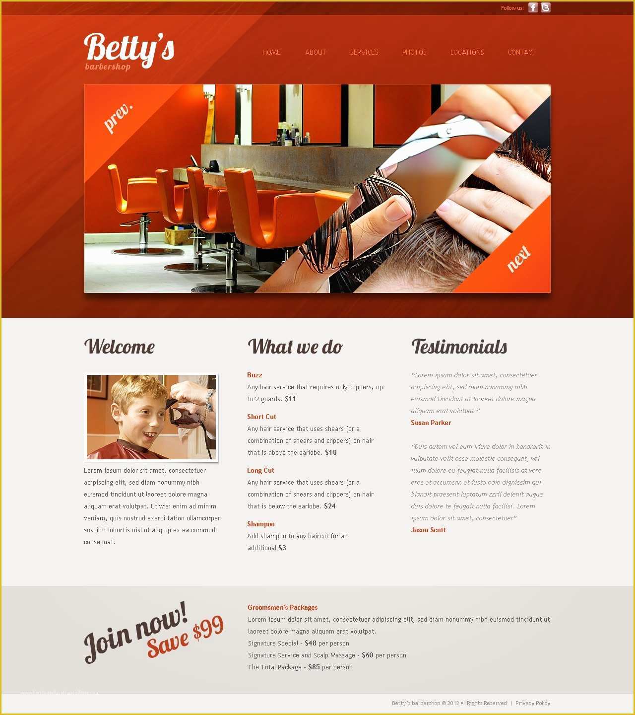 Hair Salon Website Templates Free Of Hair Salon Website Template