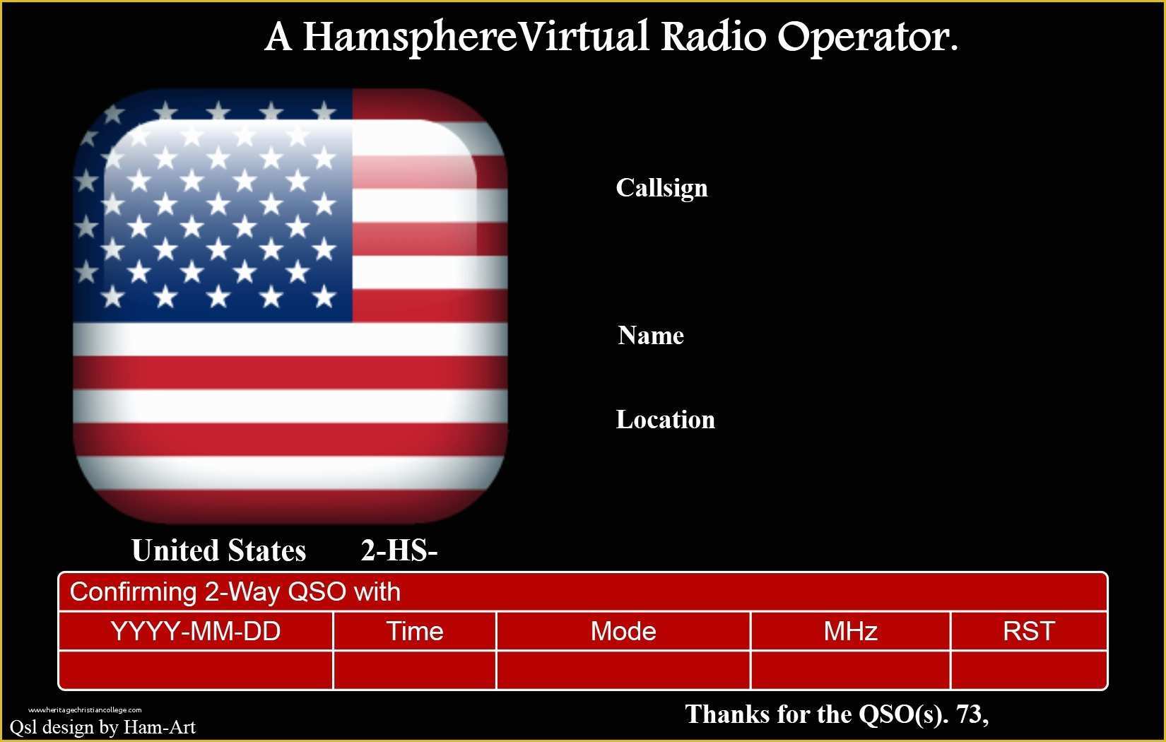Ham Radio Website Templates Free Of Hamsphere Qsl Templates