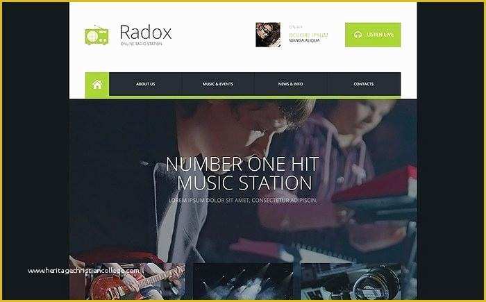 Ham Radio Website Templates Free Of Internet Radio Station Website Design Template Free Web