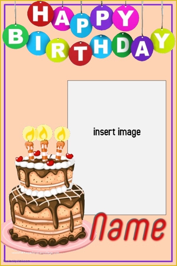 Happy Birthday Poster Template Free Of Birthday Poster for Friend